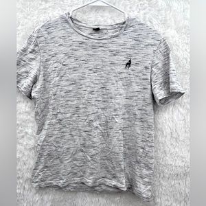 SHEIN Embroidered Elk Grey Shirt Size Small